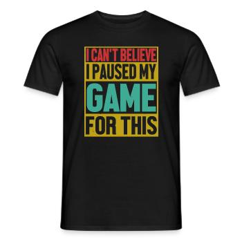 Gamer Gamer - T-shirt homme - noir - Devant - AI Model Male 178 light (178cm)