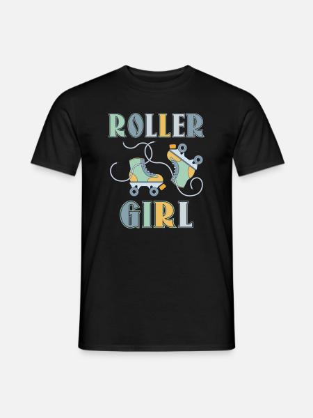 Roller Girl - Männer T-Shirt - Schwarz