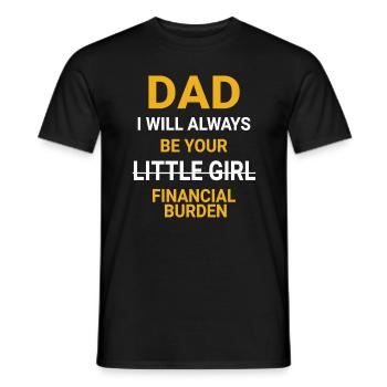 Daddy Daddy's Girl Father and Daughter - Men's T-Shirt - black - Front - AI Model Male 178 light (178cm)