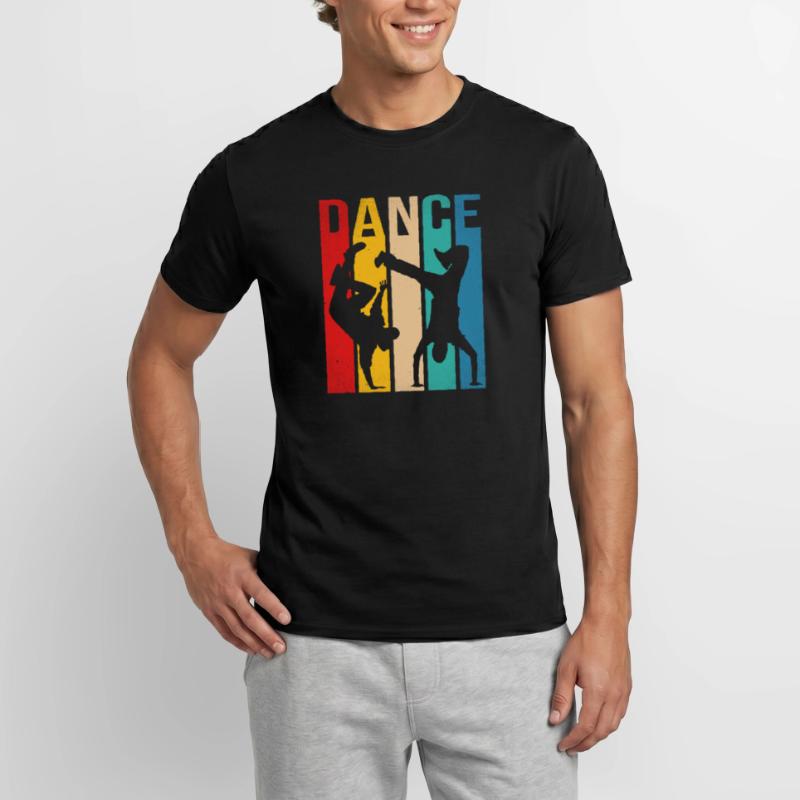 Retro Dancer Dancing Breakdancing Bboy Breakdancer Men's T-Shirt