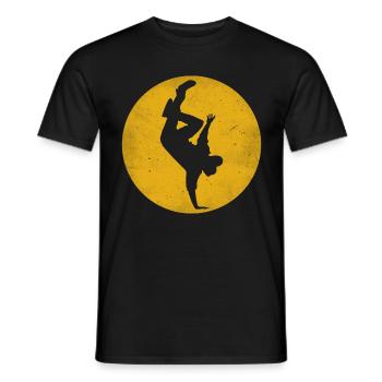 Breakdance Breaker Dancing Danseur Stand main - T-shirt homme - noir - Devant - AI Model Male 178 light (178cm)