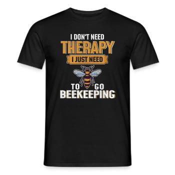 Abeille Abeille Abeille Abeille Abeille Miel - T-shirt homme - noir - Devant - AI Model Male 178 light (178cm)