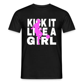Football femmes Football féminin Proverbe - T-shirt homme - noir - Devant - AI Model Male 178 light (178cm)