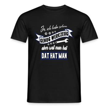 Werkzeug Spruch Männer - Männer T-Shirt - Schwarz - Vorne - AI Model Male 178 light (178cm)