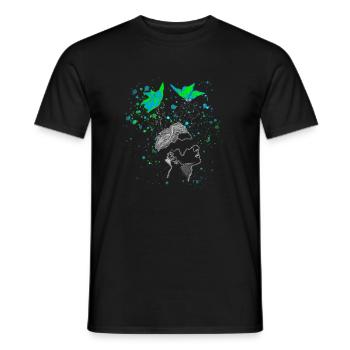 Split - Men's T-Shirt - black - Front - AI Model Male 178 light (178cm)