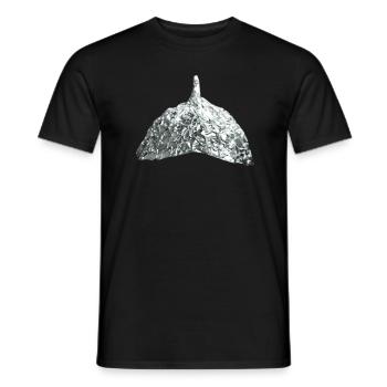 Aluhut - Männer T-Shirt - Schwarz - Vorne - AI Model Male 178 light (178cm)