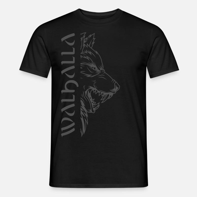 Valhalla Viking Vikings Bjoern Eisenseite - Männer T-Shirt - Schwarz