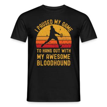 Tennis et Limier - T-shirt homme - noir - Devant - AI Model Male 178 light (178cm)