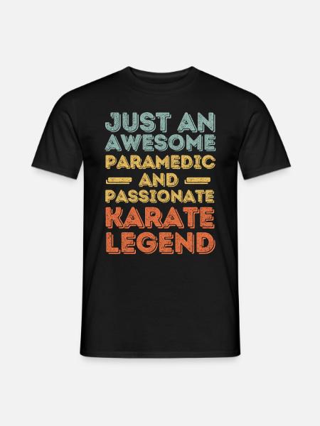 Paramedic Karaté rétro - T-shirt homme - noir