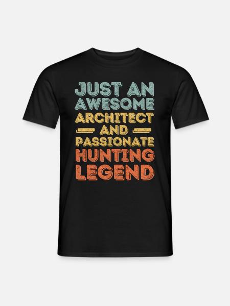 Architecte Jagen rétro - T-shirt homme - noir