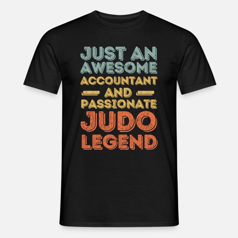 Comptable Judo rétro - T-shirt homme - noir