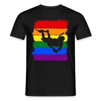 Snorkeling LGBT Pride - Men's T-Shirt - black - Front - AI Model Male 178 light (178cm)