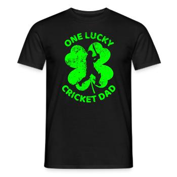 Trèfle de la Saint-Patrick de cricket - T-shirt homme - noir - Devant - AI Model Male 178 light (178cm)
