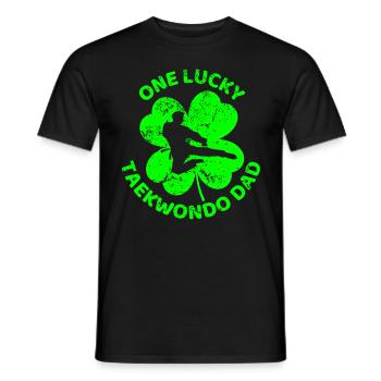 Taekwondo Trèfle de la Saint-Patrick - T-shirt homme - noir - Devant - AI Model Male 178 light (178cm)