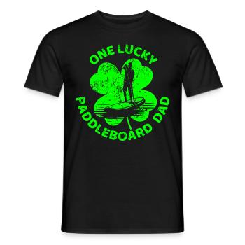 Paddleboard Trèfle de la Saint-Patrick - T-shirt homme - noir - Devant - AI Model Male 178 light (178cm)