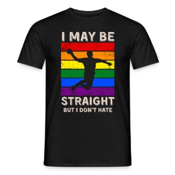 Droits LGBT du handball - T-shirt homme - noir - Devant - AI Model Male 178 light (178cm)