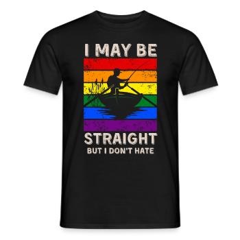 Pêche : les droits LGBT - T-shirt homme - noir - Devant - AI Model Male 178 light (178cm)