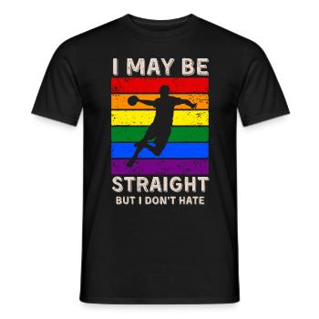 Handball LGBT Rights - Men's T-Shirt - black - Front - AI Model Male 178 light (178cm)