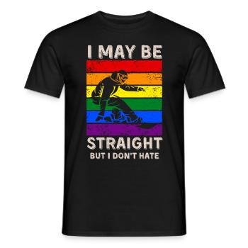 Snowboard Droits LGBT - T-shirt homme - noir - Devant - AI Model Male 178 light (178cm)
