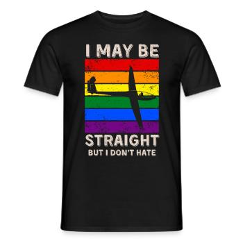 Gliding LGBT Rights - Men's T-Shirt - black - Front - AI Model Male 178 light (178cm)