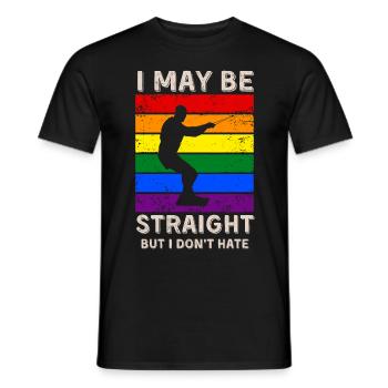 Wakeboard LGBT Rights - Men's T-Shirt - black - Front - AI Model Male 178 light (178cm)