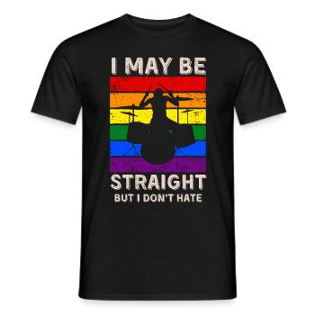 Tambouriner les droits LGBT - T-shirt homme - noir - Devant - AI Model Male 178 light (178cm)