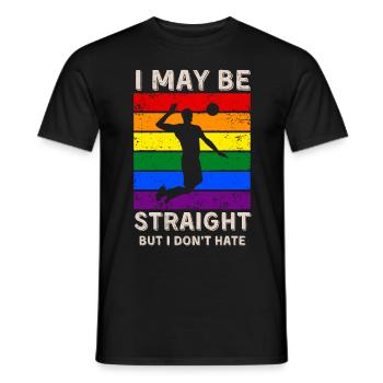Volleyball Droits LGBT - T-shirt homme - noir - Devant - AI Model Male 178 light (178cm)