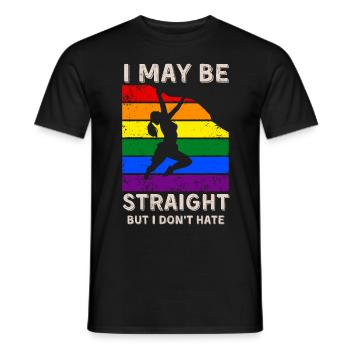 Climbing LGBT Rights - Men's T-Shirt - black - Front - AI Model Male 178 light (178cm)