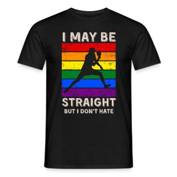 Tischtennis LGBT-Rechte - Männer T-Shirt - Schwarz - Vorne - AI Model Male 178 light (178cm)