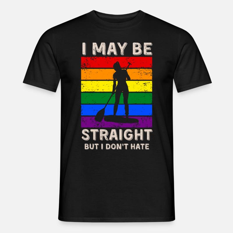 Paddleboard LGBT Rechte - Männer T-Shirt - Schwarz