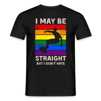 Surfing LGBT Rights - Men's T-Shirt - black - Front - AI Model Male 178 light (178cm)
