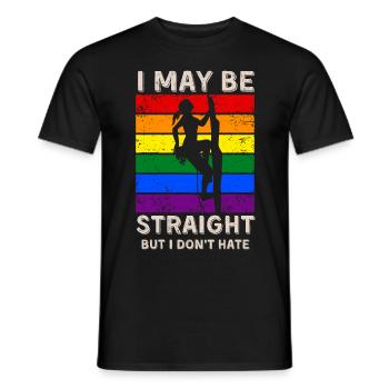 Escalader les droits LGBT - T-shirt homme - noir - Devant - AI Model Male 178 light (178cm)