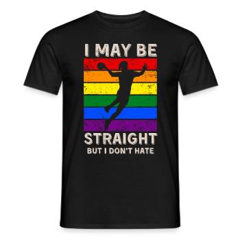 Handball LGBT Rights - Men's T-Shirt - black - Front - AI Model Male 178 light (178cm)