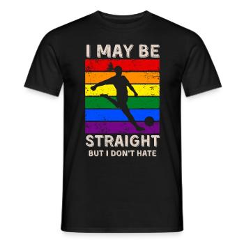 Droits LGBT du football - T-shirt homme - noir - Devant - AI Model Male 178 light (178cm)