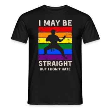 Karaté Droits LGBT - T-shirt homme - noir - Devant - AI Model Male 178 light (178cm)