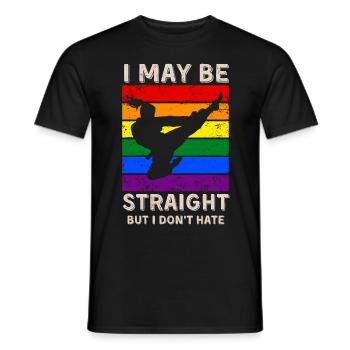 Taekwondo LGBT Rights - Men's T-Shirt - black - Front - AI Model Male 178 light (178cm)