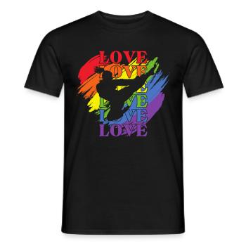 Frauen Taekwondo LGBT Pride - Männer T-Shirt - Schwarz - Vorne - AI Model Male 178 light (178cm)