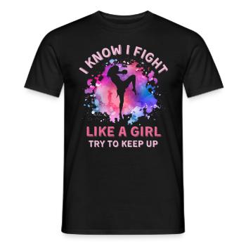 Femmes Muay-thai Fille - T-shirt homme - noir - Devant - AI Model Male 178 light (178cm)