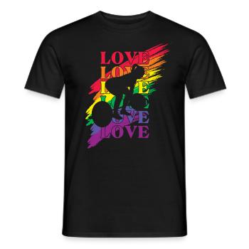 Haltérophilie LGBT Pride - T-shirt homme - noir - Devant - AI Model Male 178 light (178cm)