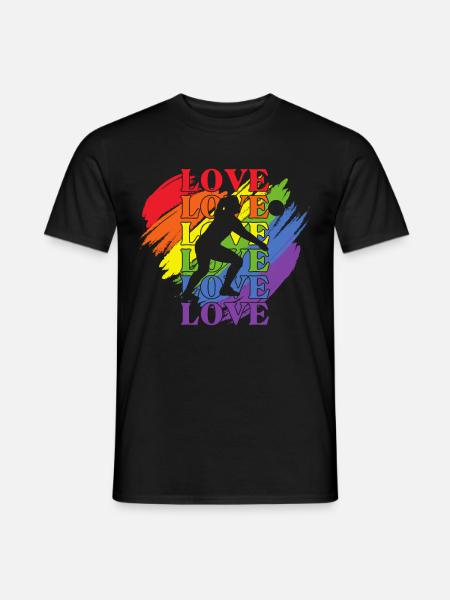 femmes Volleyball LGBT Pride - T-shirt homme - noir