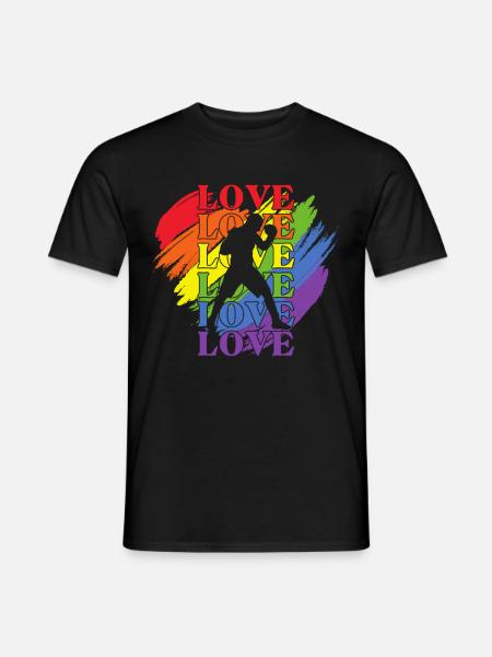Boxe LGBT Pride - T-shirt homme - noir