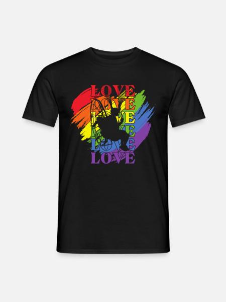 Paramoteur LGBT Pride - T-shirt homme - noir