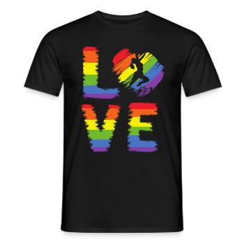 Frauen Klettern LGBT Pride - Männer T-Shirt - Schwarz - Vorne - AI Model Male 178 light (178cm)