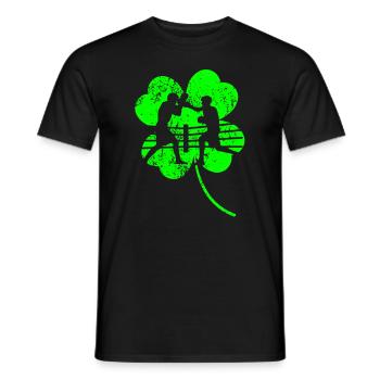 Boxe trèfle de la Saint-Patrick - T-shirt homme - noir - Devant - AI Model Male 178 light (178cm)