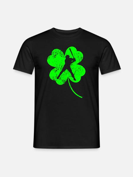 Baseball Trèfle de la Saint-Patrick - T-shirt homme - noir