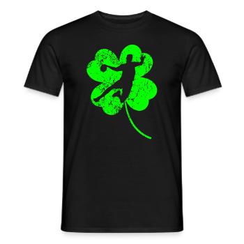 Handball Trèfle de la Saint-Patrick - T-shirt homme - noir - Devant - AI Model Male 178 light (178cm)