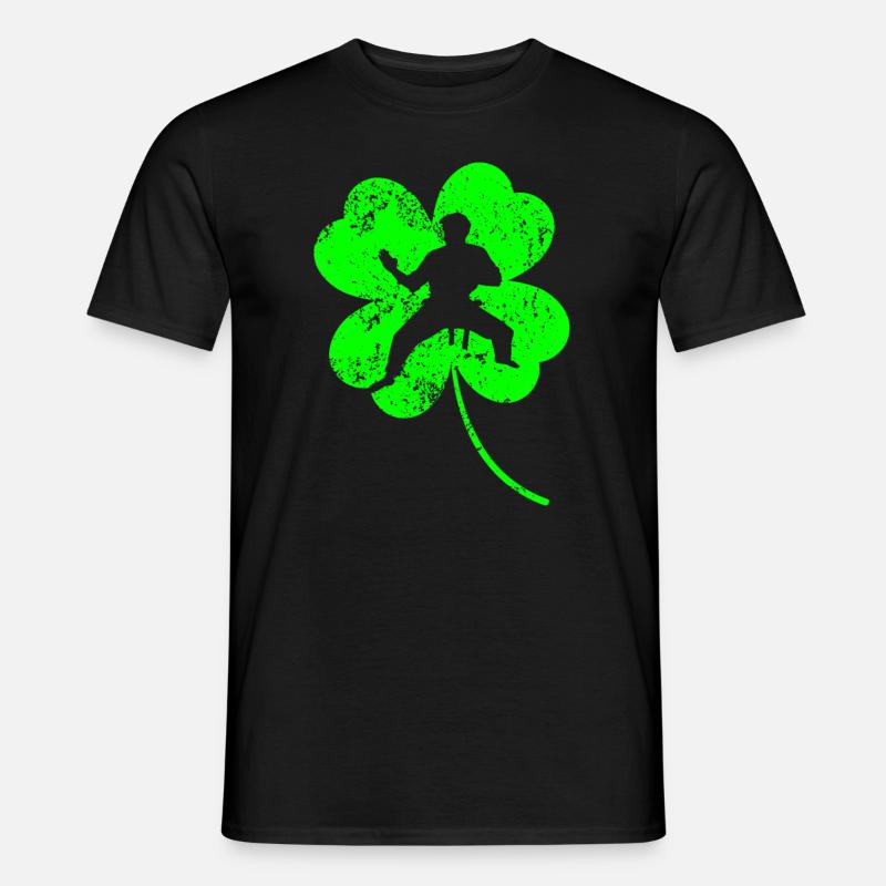 Karaté Trèfle de la Saint-Patrick - T-shirt homme - noir