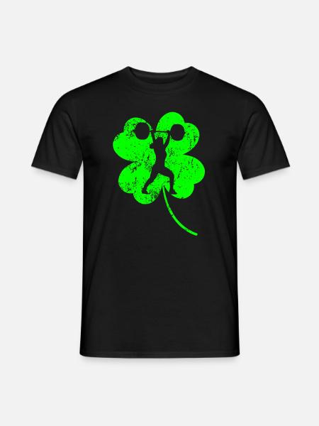 Haltérophilie Trèfle de la Saint-Patrick - T-shirt homme - noir