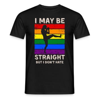 Kickboxing LGBT Rights - Men's T-Shirt - black - Front - AI Model Male 178 light (178cm)