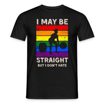 Haltérophilie Droits LGBT - T-shirt homme - noir - Devant - AI Model Male 178 light (178cm)
